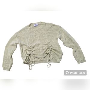 Princess Polly knit convertible crop sweater S/M Green